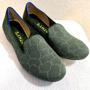 Rothys Loafers Giraffe Green Size 7